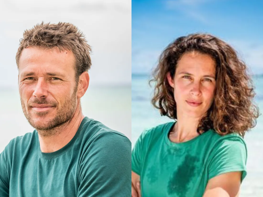 Le Catalan Ugo (à gauche) et Clémence, originaire de l'Ariège (à droite), aventuriers de Koh-Lanta.